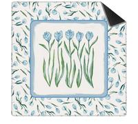 Lukery Tapis Boue de Diatomée Séchage Rapide Facile à Ranger (Tulipe,80x80cm)