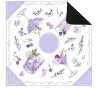 Lukery Tapis Boue de Diatomée Séchage Rapide Facile à Ranger (Violet,80x80cm)