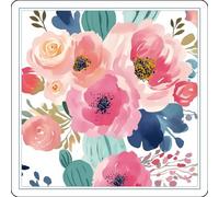 Lukery Tapis Boue de Diatomée Tapis de Jeu de Plateau de Style Facile à Nettoyer Chinois Absorbe l'Humidité Résistant à l'usure pour Table Carrée Cuisine (Fleur,800x800x3MM)