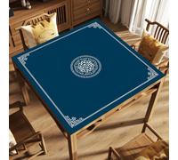 Lukery Tapis Boue de Diatomée Tapis de Jeu de Plateau de Style Facile à Nettoyer Chinois Absorbe l'Humidité Résistant à l'usure pour Table Carrée Cuisine (Bleu 3,70x70cm)