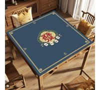 Lukery Tapis Boue de Diatomée Tapis de Jeu de Plateau de Style Facile à Nettoyer Chinois Absorbe l'Humidité Résistant à l'usure pour Table Carrée Cuisine (Bleu 4,75x75cm)