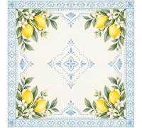 Lukery Tapis de Jeu Mahjong, Citron Jaune (Citron 1,600x600mm) | Tapis Jeu de Carte Antidérapant Carrée Grand Réduction du Bruit pour Mahjong Dominos Cartes Poker Société, Décoration