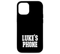 Luke's Phone Nom personnalisé Blanc Noir Coque pour iPhone 12/12 Pro