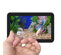 LUKHMELF Miroir d'entraînement de poisson de combat, miroir de combat de poisson double face, jouets de combat avec ventouses, utilisé pour l'entraînement des poissons de combat, brontosaure, poisson