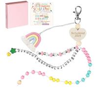 LUKIUP Cornet d'écolier pour fille - Chaîne de calcul de 1ère classe - Avec boîte cadeau - Remplissage de sacs d'écolier - Cadeau de rentrée des classes pour petite-fille, petite amie, camarade