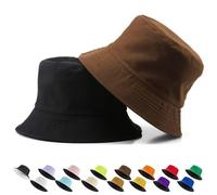 LUKIUP Hommes Deux en Un Seau Chapeau, Hommes Portable Double Face Chapeaux de Visière, pour Hommes Femmes pour la pêche, la randonnée, la Plage et Les Sports