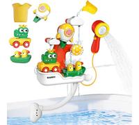 LUKIUP Jouet Bain, Jouets de Bain, Jouet de Bain, Cascade Interactif Jeux Bain, Conception de Fusée Jeux, Jouet Idéal pour Jouer dans(Poisson)