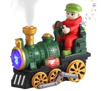 LUKIUP Jouet musical à vapeur pour enfants à partir de 1 an, année avec lumière, son et spray, Tummy Time Toys pour garçons et filles (vert)