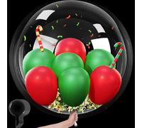 LUKIUP Lot de 6 grands ballons transparents de 90 cm, taille XL, ballons géants pour Halloween, anniversaires, mariages, Saint-Valentin