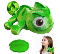 LUKIUP Peluche Caméléon Figurine de Jeu, Peluche Pascal Shoulder, Adorable Caméléon, Jouet en Lézard, Magnétique, Cadeau pour Garçons et Filles