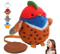 LUKIUP Peluche Magnétique d'Épaule - Compagnon Doux et Ludique pour Enfants et Adultes | Accessoire Créatif pour Cosplay, Mode Quotidienne et Collection(Rouge-Bleu-Marron)
