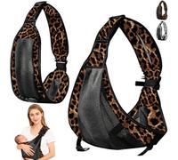 LUKIUP Porte Réglable, Maille respirante Porte Bebe Physiologique, Engrener Echarpe de Porte-Bébé Latéral Respirant avec Sangles Antidérapantes Conception de Sac à Dos Enveloppante (C)