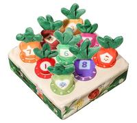 LUKIUP Récolte de carottes, carottes, jouet pour bébé, 9 trous, pour trier et compter, cadeaux, carottes, Harvest Game, jouet éducatif pour 1 à 3 ans