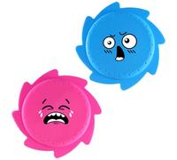 LUKIUP Set di Frisbee Acquatico, 2/3/4 Pezzi, 14,5 cm, in Silicone, Ultra Morbido, Colori Vivaci, per Piscina, Spiaggia e Divertimento Estivo (Blu, Rosa)