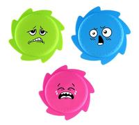 LUKIUP Set di Frisbee Acquatico, 2/3/4 Pezzi, 14,5 cm, in Silicone, Ultra Morbido, Colori Vivaci, per Piscina, Spiaggia e Divertimento Estivo (Blu, Rosa, Verde)