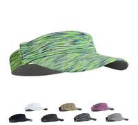 LUKIUP Visière Sport sans Toit, Bandeau Absorbant Séchage Rapide, Ultraléger pour Tennis/Golf/Running, Casquette à Visière Unisexe avec Protection Solaire(Vert)