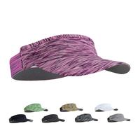 LUKIUP Visière Sport sans Toit, Bandeau Absorbant Séchage Rapide, Ultraléger pour Tennis/Golf/Running, Casquette à Visière Unisexe avec Protection Solaire(Violet)