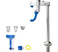 LukLoy Robinet de remplissage en verre en laiton avec tige mâle NPT de 1,27 cm, avec bras de levier supplémentaire et embout de remplissage, support de pont pour cuisine, café, bar, station de remplissage en verre