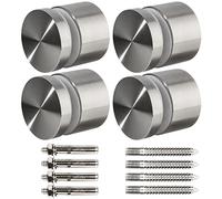 LukLoy SS316 Lot de 4 entretoises en verre robuste pour balcon, escalier, balustrade en verre