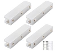 LukLoy Support d'tagre en verre en laiton massif avec 3 trous de vis Clip de verre de douche rglable robuste pour verre de 6 mm 10 mm (paque