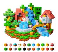 Lukoca Blocs Magnétiques 100PCS Jouet de Construction Sensorielle STEM, Aventure Forêt & Volcan pour Enfants 4-8 Ans | Cadeau Éducatif pour Filles et Garçons