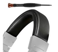 Lukvcoe Cuir Protéiné Bandeau pour ATH M50X, M50 - Noir | pour Audio Technica M50XWH/M50XBT/M50XBT2/M50S/LE/M50xSTS, Perfect Fit, Simple Installation, Durable, Réparation Arceau