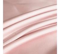 LUKYWANG Linge De Lit en Soie De Glace Drap Plat en Soie de mûrier Naturel, Drap de lit de Couleur Unie, Drap de lit King Size, Drap Textile for la Maison Drap Housse Satin(Light Pink,250x270cm)