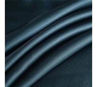 LUKYWANG Linge De Lit en Soie De Glace Drap Plat en Soie de mûrier Naturel, Drap de lit de Couleur Unie, Drap de lit King Size, Drap Textile for la Maison Drap Housse Satin(Dark Blue,250x270cm)