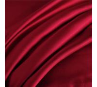LUKYWANG Linge De Lit en Soie De Glace Drap Plat en Soie de mûrier Naturel, Drap de lit de Couleur Unie, Drap de lit King Size, Drap Textile for la Maison Drap Housse Satin(Red,160x230cm)