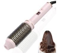 lUl Beauty Thermal Brush, 3-in-1 Negative Ion Thermal Brush, Adjustable Heat for Frizz-Free Waves, Wwo PTC Heaters Thermal Brush (Pink)