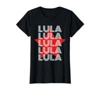 Lula 2022 Président du Brésil Style Rétro Typographie Art T-Shirt Graphique avec Valeur
