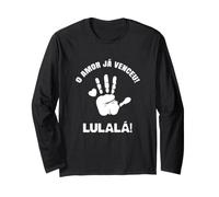 Lula Brésil l'amour a gagné la Main Coeur Amour Manche Longue