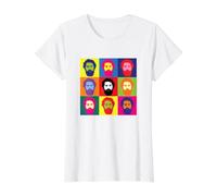 Lula Brésil Pop Art T-Shirt Graphique avec Valeur, Femme, Blanc, S