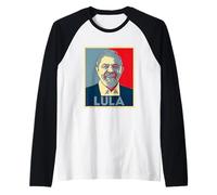 Lula Da Silva Brazil Pop Art Retro Vintage Manche Raglan