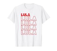 Lula du Brésil Art de Typographie de Style rétro T-Shirt Graphique avec Valeur