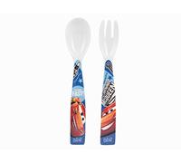 LULABI 6 Set Paquet et cuillères mélamine fourchette Disney Cars3
