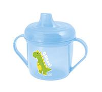 Lulabi Dinosaures Tasse d'apprentissage en Polypropylène, Bleu Ciel, 20 cl