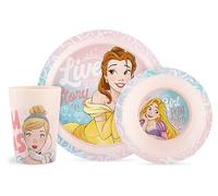 Lulabi DISNEY PRINCESSES - Service de vaisselle pour les enfants - Mélamine incassable - 3 pièces