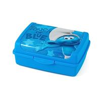 Lulabi DISNEY SCHTROUMPFS - Boîte à lunch idéale pour les enfants, boîte à sandwich scolaire, boîte à lunch pour enfants, en polypropylène, dimensions: 17 x 13 x 6,5 cm