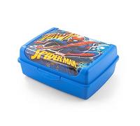 Lulabi Spiderman Cityhero Porte-déjeuner en polypropylène, boîte à lunch, 17 x 13 x 6,5 cm