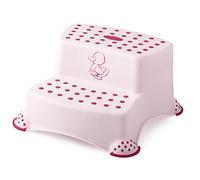 LULABI Tabouret bébé 2 marches Little Duck Rose ligne bébé