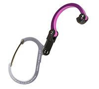 Lulabop Mousqueton Cintre avec Crochet Pliable Rotatif pour Le Camping, Les Voyages ; Accessoire pour Aventures, Sport, Plein air, Mixte, QLIP13-BRK, Pink Caddy, Qliplet (2016)