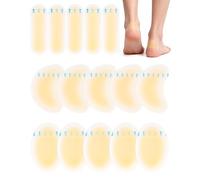 lulir 15 PCS Pansement Ampoule Pied, Pansements Ampoules Hydrocolloïdes | Invisibles Protection Frottement pour Talon, Pied et Orteil, Formes Allongées, Croissant et Ovales