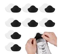 lulir 8 Paires Réparation de Talon de Chaussure Patch | Patch de Prévention Trous de Chaussures, Auto-Adhésif Protege Talon, Cuir PU, Grand et Petit, Noir et Blanc