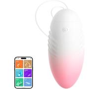 lulir Oeuf Vibrant à Distance Connecté Telephone, Sexes Toye Femmes, Stimuler le Point G et Clitoral Stimulation, 10 Modes, Etanche Rechargeable, pour Plein Air,Datation,Flirt,Lesbienne,Travail