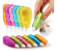 LuLiyLdJ 12 Pcs Ruban Correcteur Mini Pocket Souris Correcteur Blanc pour Fourniture Scolaire École Bureau