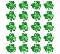 LuLiyLdJ 20 PièCes Pour Saint Patrick Sujet,6x6cm,Jolis éCussons BrodéS En TrèFle,à Thermocoller Et à Coudre Pour Veste, Chapeau, Sac à Dos, Jean