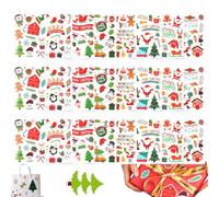 LuLiyLdJ 24 Feuilles stickers noel, Autocollant noel, Christmas stickers