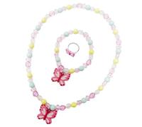 LuLiyLdJ Bijoux enfant, parure de bijoux, bracelet collier petite fille, bijoux jeu d'habillage cadeau fille