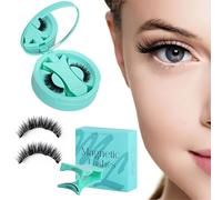 LuLiyLdJ Faux Cils Magnetique Naturel Réutilisables avec Applicateur, Faux Cils Magnetique Facile à Porter et à Enlever, Sans Colle, Aspect Naturel, Soft and Natural, Magnetic Mounting Type, 1 Pair